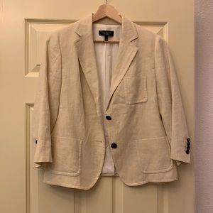 Talbots Linen Blend Blazer